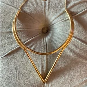 Baublebar Gold Art Deco Modern Necklace.